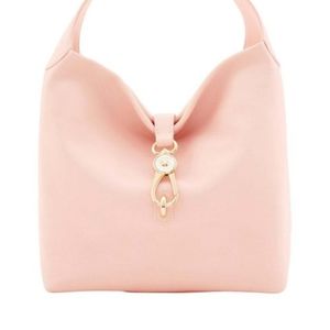 Dooney & Bourke Blush Logo Lick Leather Shoulder Bag